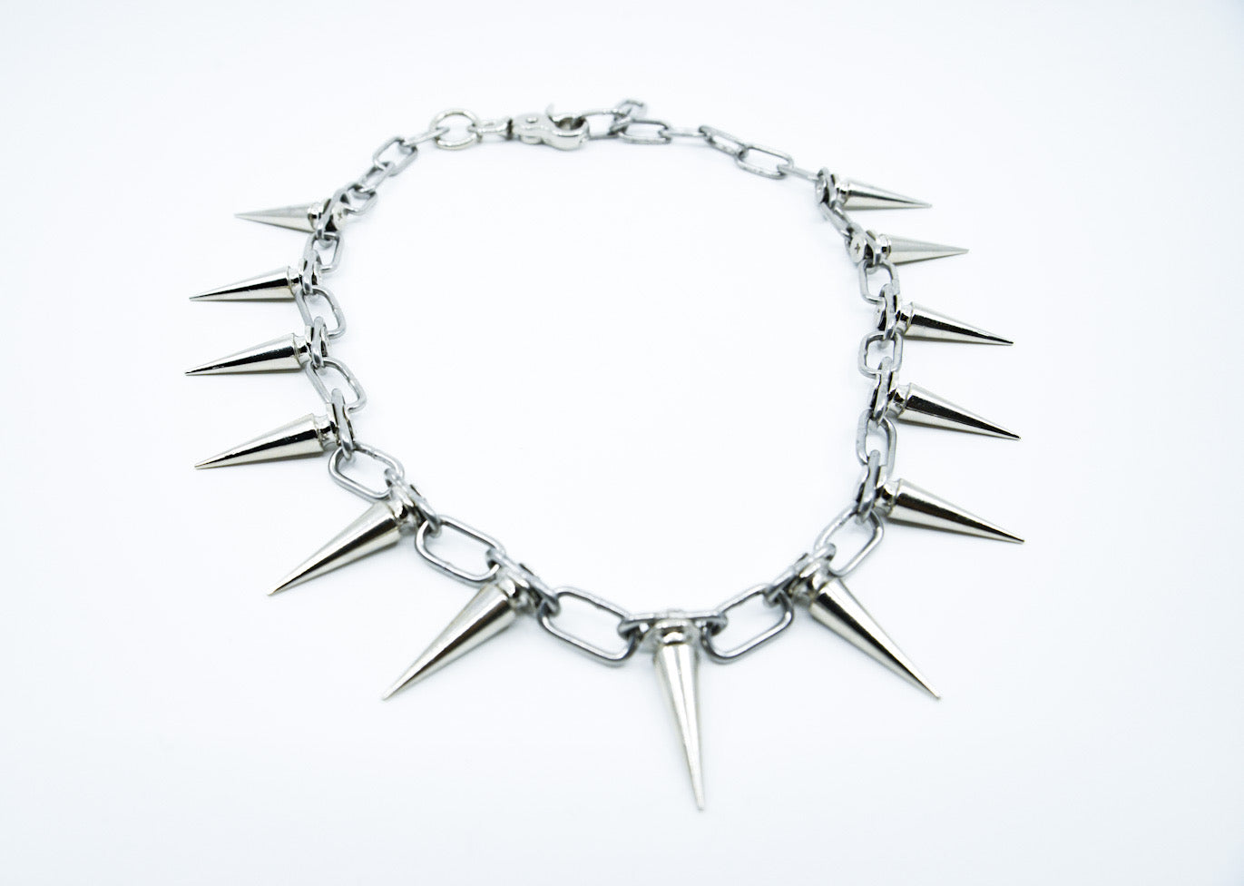 Double Spiked Necklace