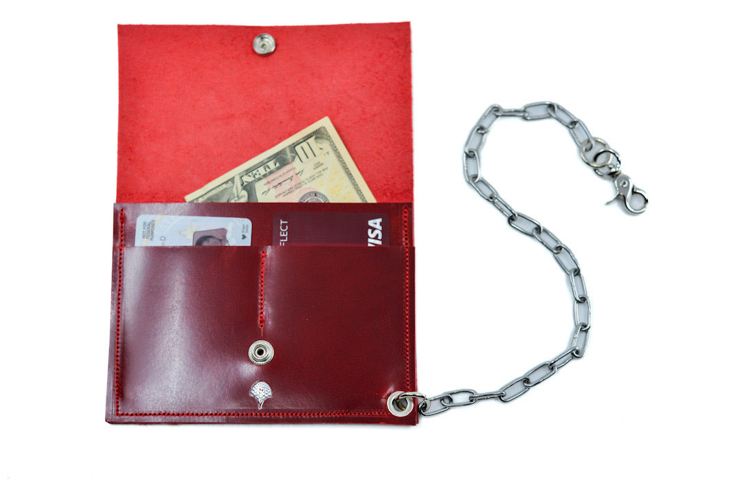 Chain Wallet -Cherry Glaze