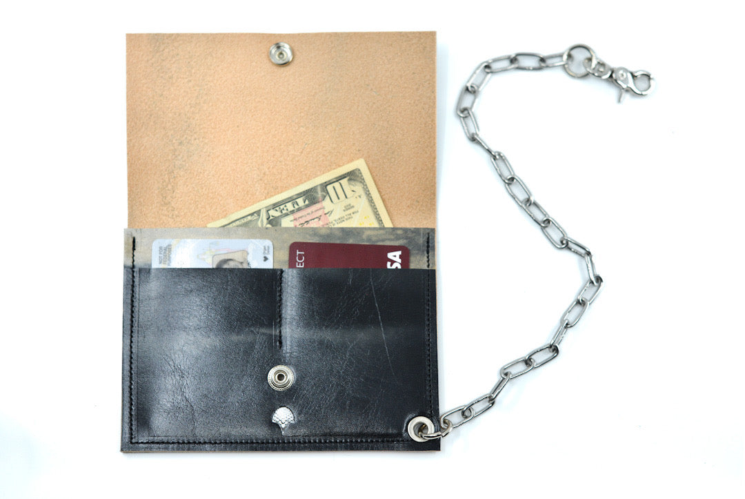 Chain Wallet - Liquid Black