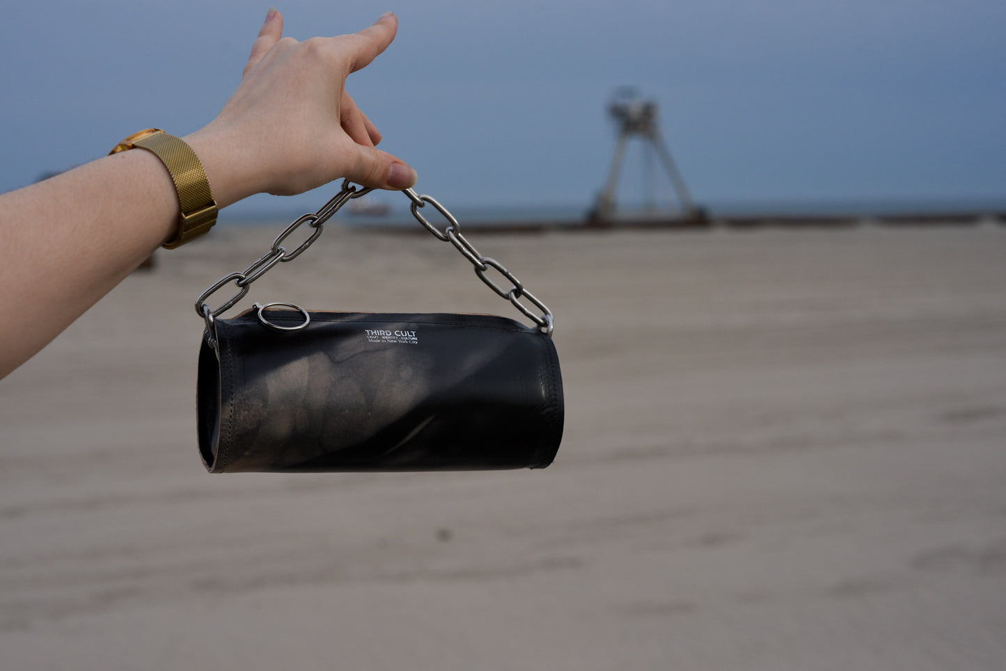 Mini Liquid Barrel Bag -Black
