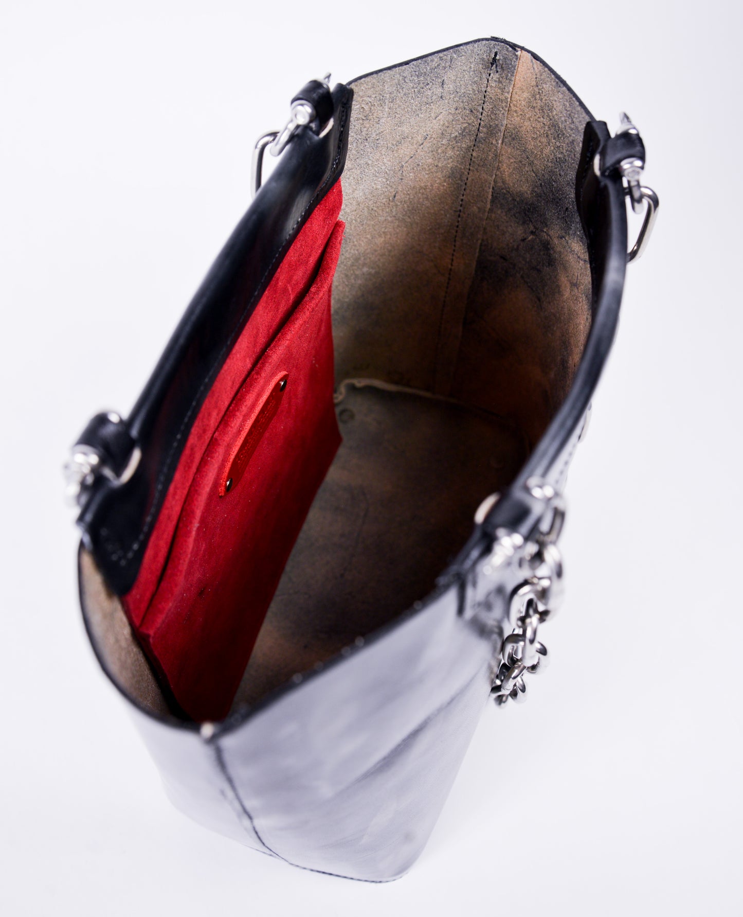 Chain Tote - Liquid Black