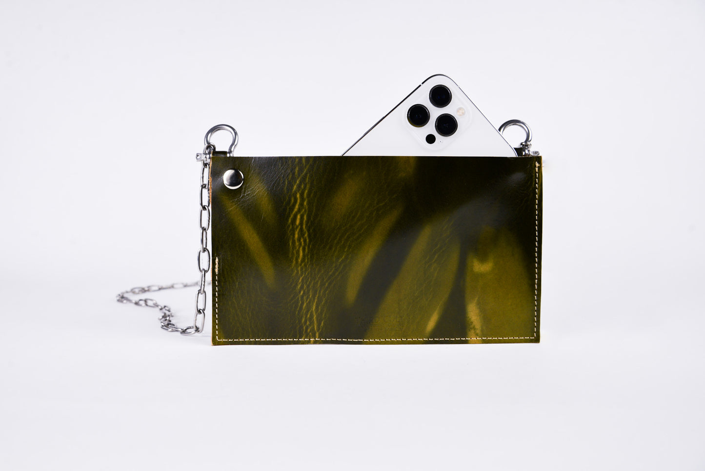 Liquid Crossbody Chain Pouch -Green