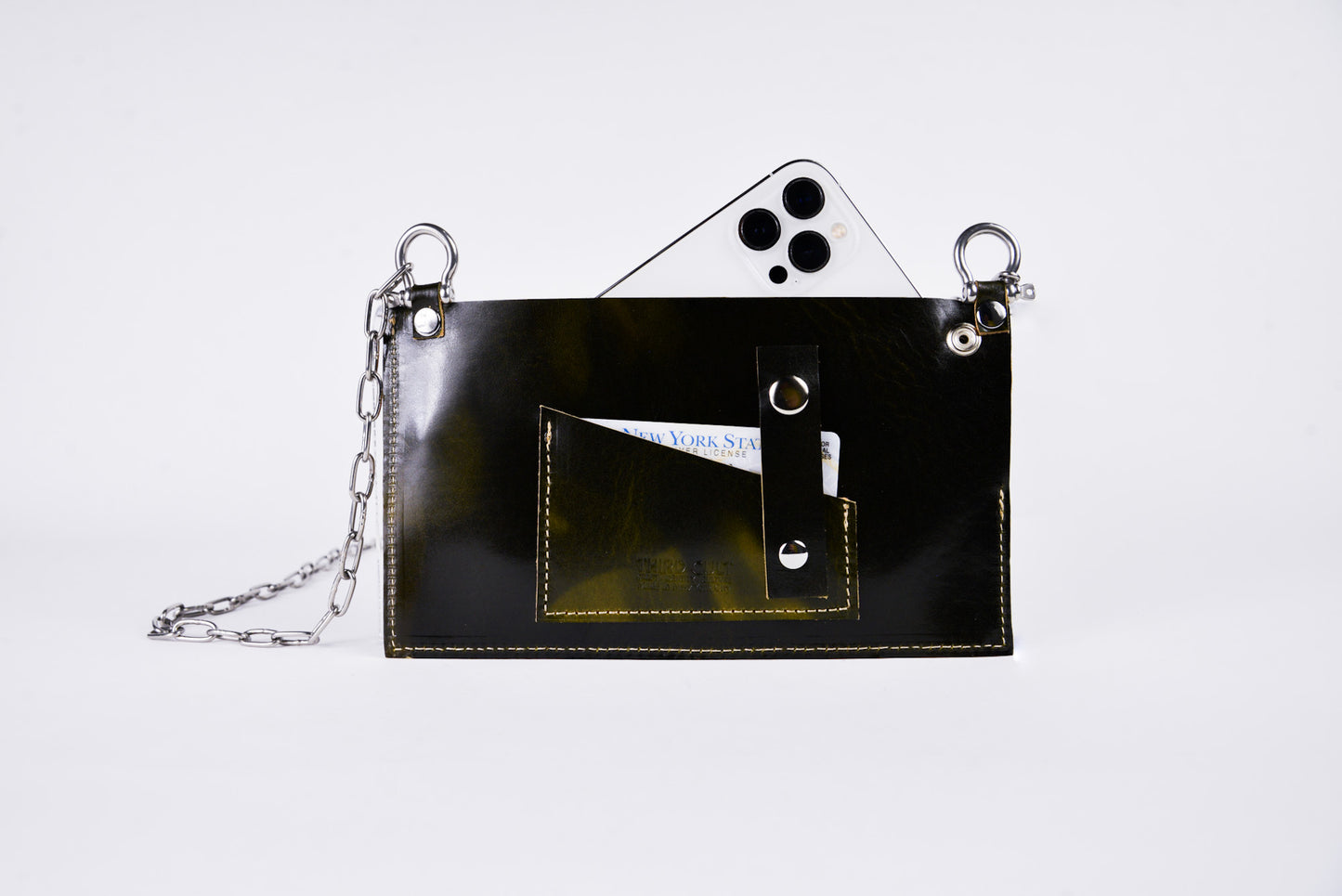 Liquid Crossbody Chain Pouch -Green