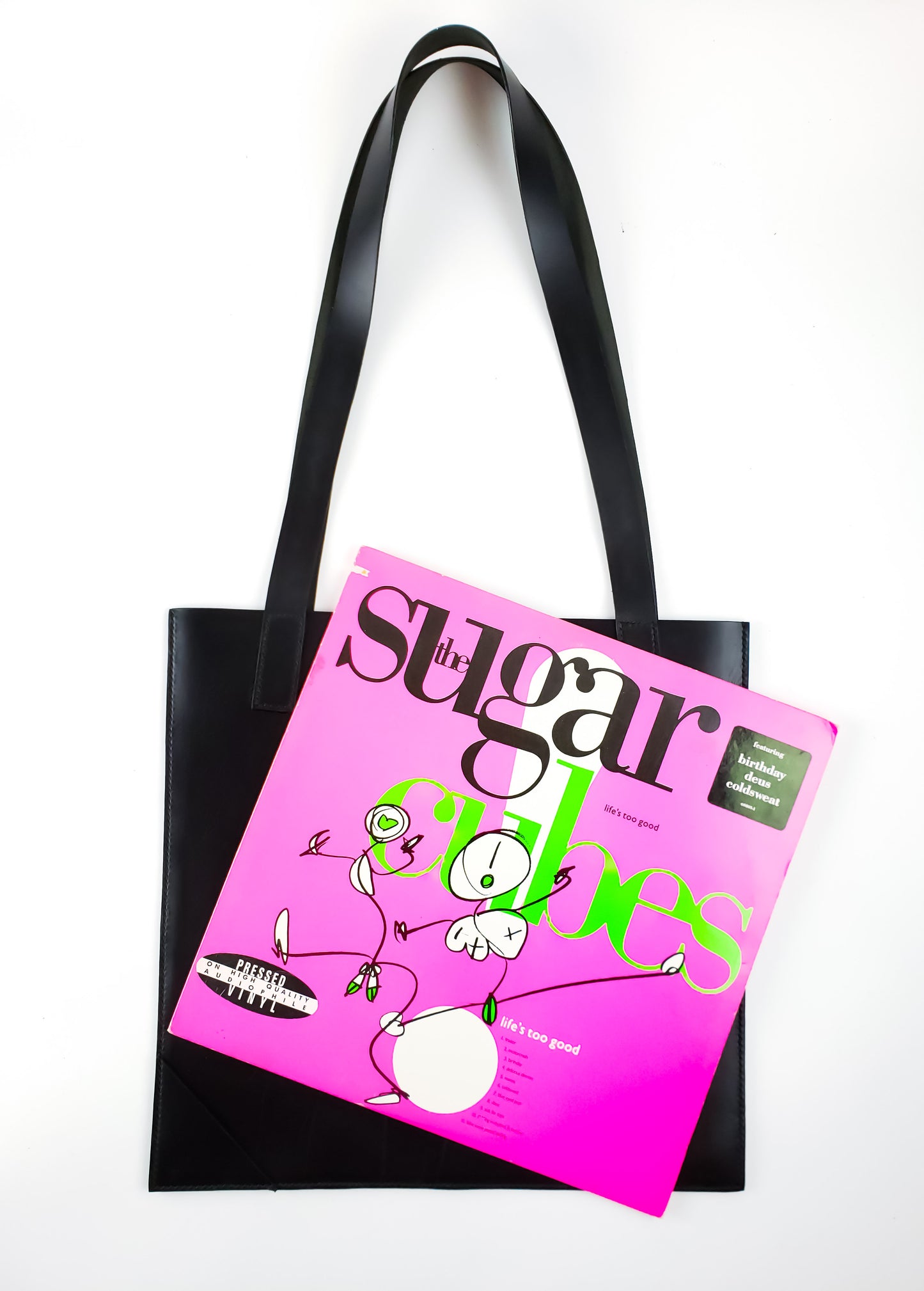 Black Record Tote