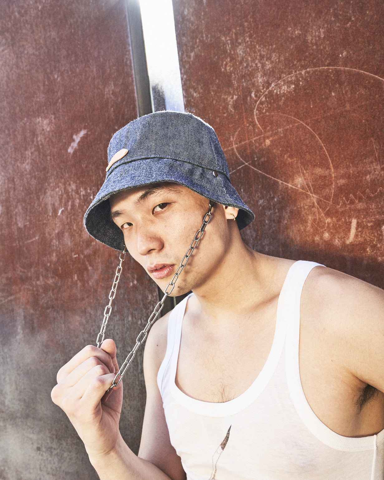 Upcycled Japanese Selvedge Denim Bucket Hat - Indigo