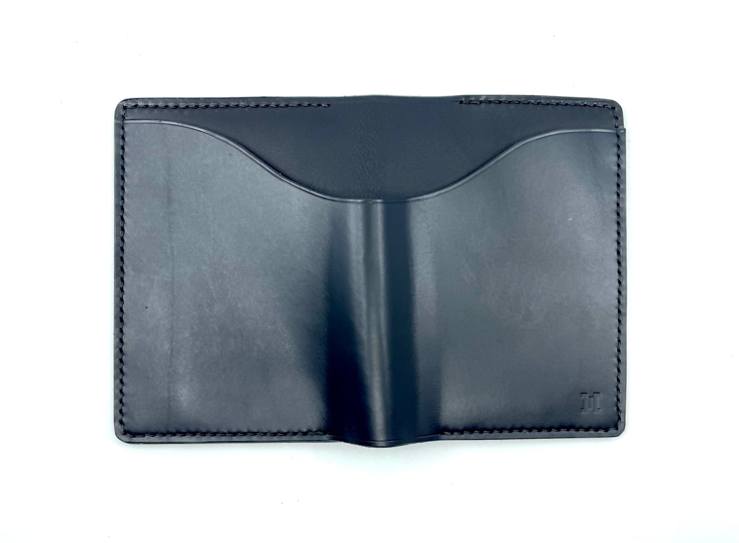 Black Leather Passport Wallet