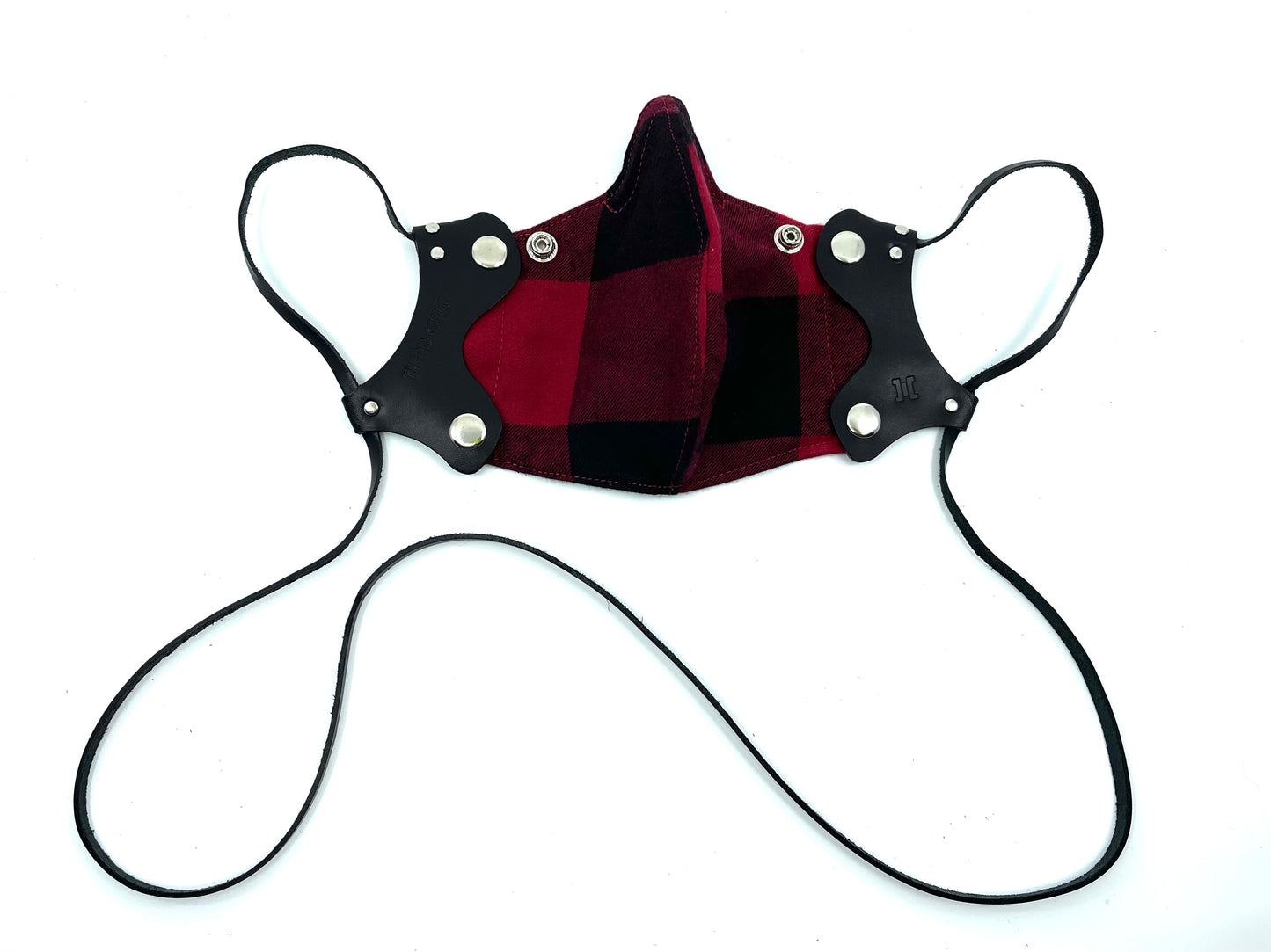 V2. Red Flannel Lanyard Mask