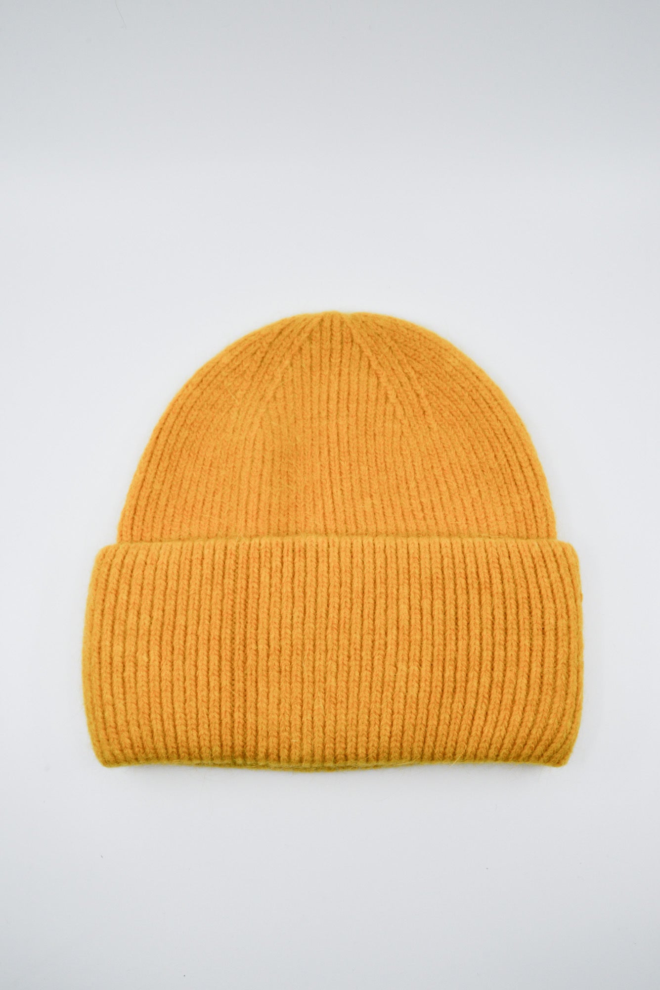 Angora Wool Beanie -Mustard