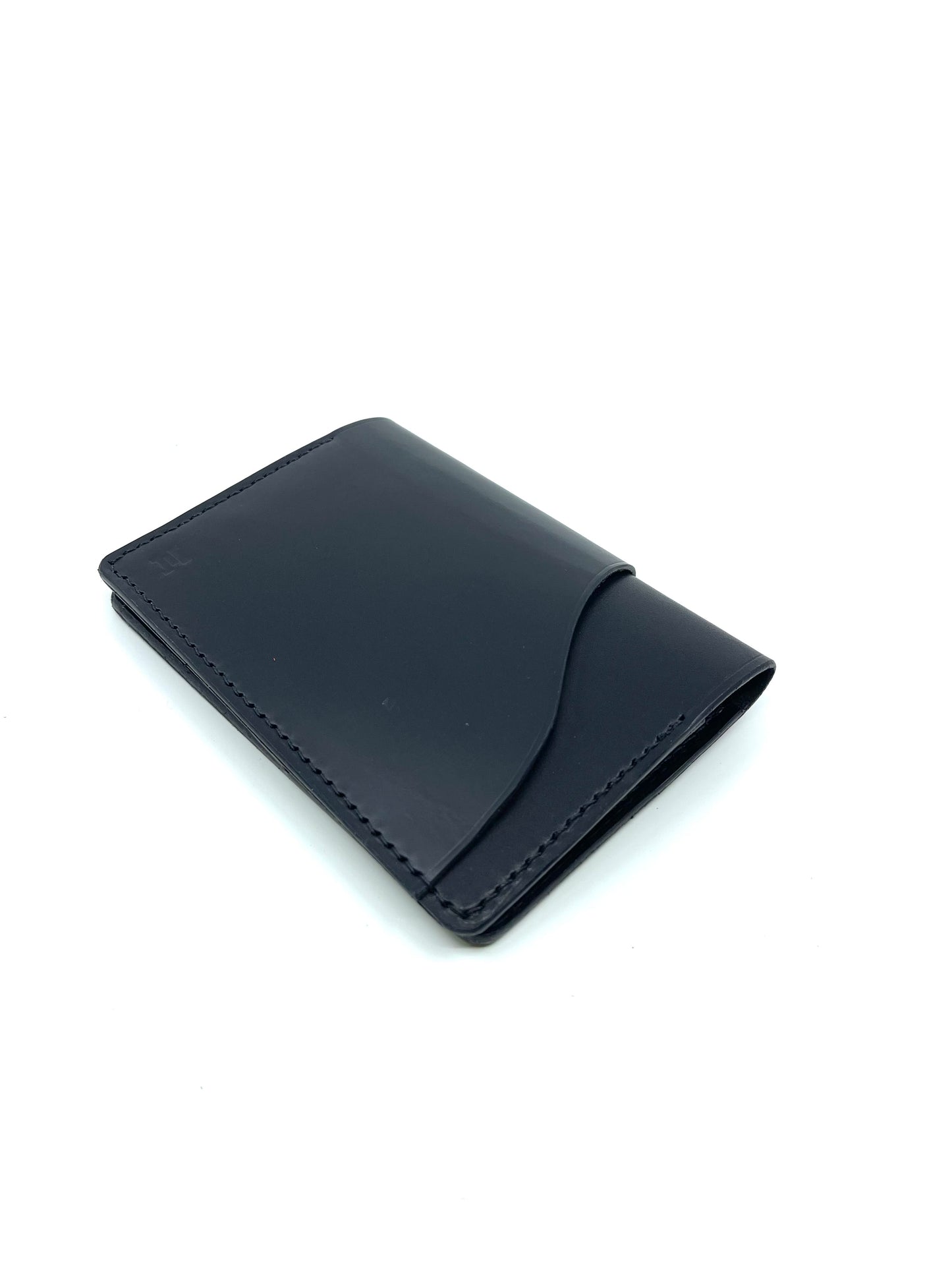 Black Leather Passport Wallet