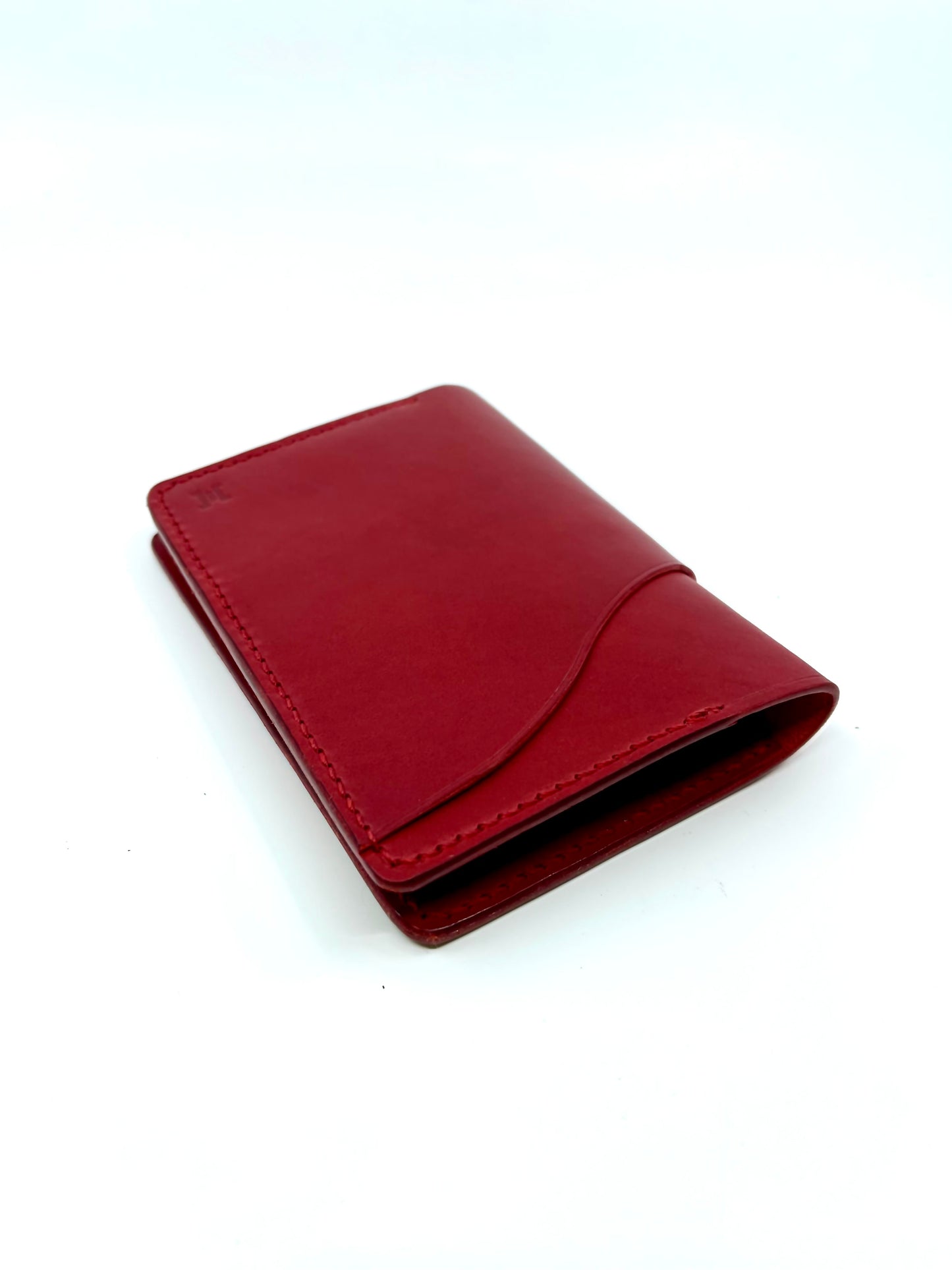 Red Leather Passport Wallet